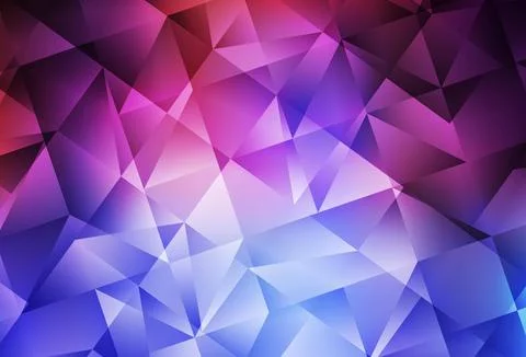 Light Blue, Red vector gradient triangles pattern. イラスト素材