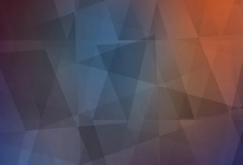 Light Blue, Red vector gradient triangles pattern. Stock Illustration