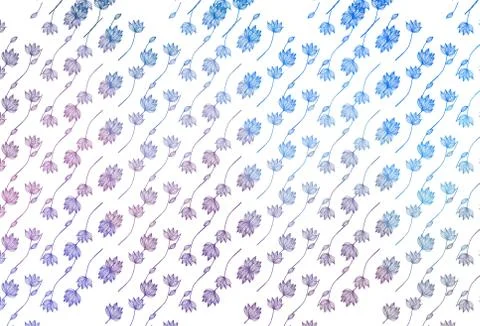 Light Blue, Red vector hand painted pattern. Stock Illustration