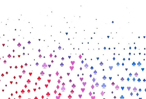 Light Blue, Red vector layout with elements of cards. Stock Illustration