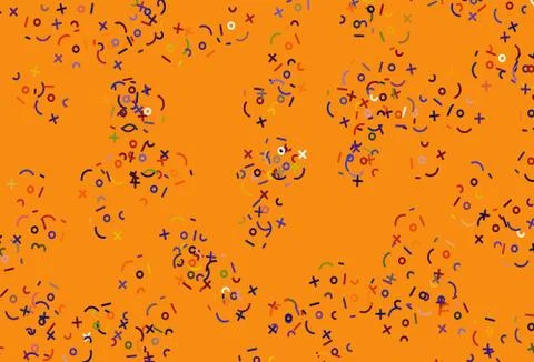 Light Blue, Red vector layout with algebra elements. 스톡 일러스트