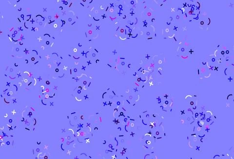 Light Blue, Red vector layout with algebra elements. Stockillustratie