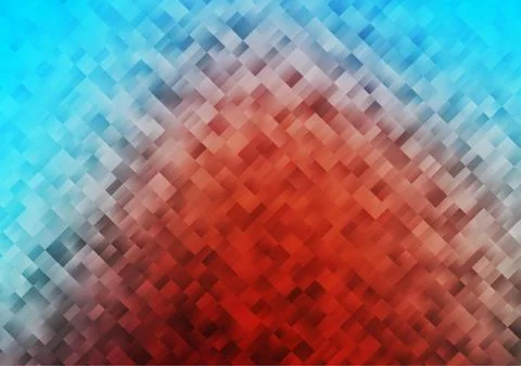 Light Blue, Red vector layout with lines, rectangles. Stock Illustration