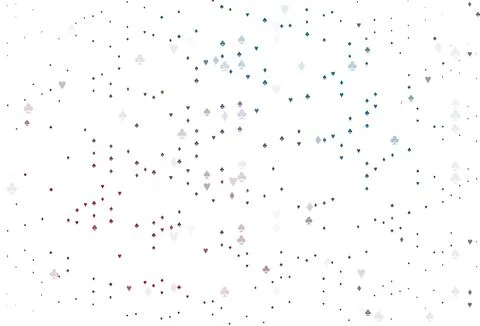 Light Blue, Red vector layout with elements of cards. 스톡 일러스트