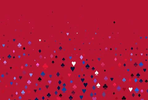 Light Blue, Red vector layout with elements of cards. Stock Illustration