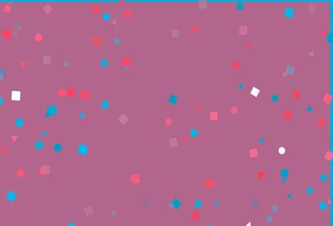 Light Blue, Red vector layout with circles, lines, rectangles. Illustrazione stock