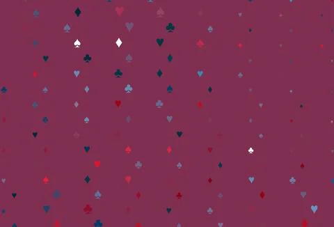 Light Blue, Red vector layout with elements of cards. Illustrazione stock