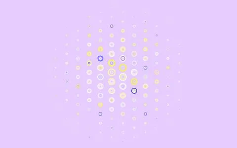 Light Blue, Red vector layout with circle shapes. Illustrazione stock