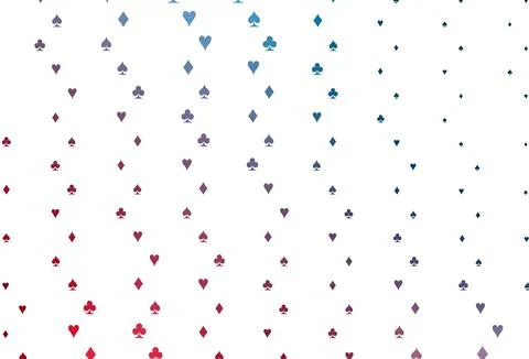 Light Blue, Red vector layout with elements of cards. Illustrazione stock