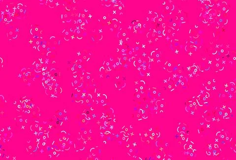 Light Blue, Red vector layout with algebra elements. Stock Illustration