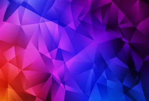 Light Blue, Red vector low poly background. Stock Illustration