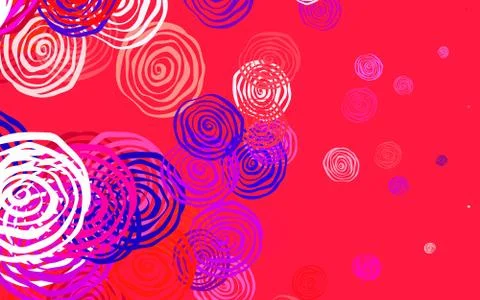 Light Blue, Red vector natural pattern with roses. Illustrazione stock
