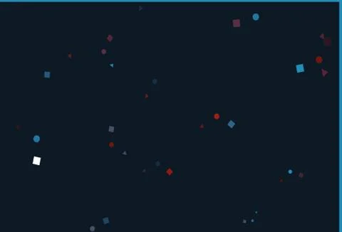 Light Blue, Red vector pattern in polygonal style with circles. Stock Illustration