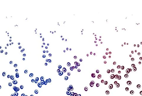 Light Blue, Red vector pattern with spheres. 스톡 일러스트