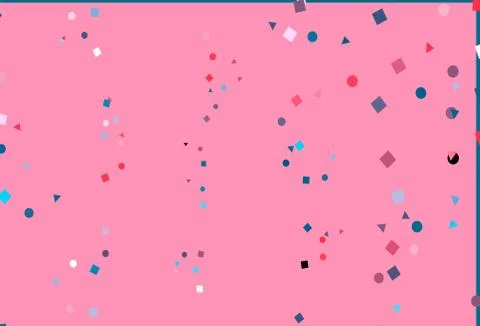 Light Blue, Red vector pattern in polygonal style with circles. Stockillustratie