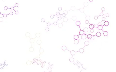 Light Blue, Red vector pattern with artificial intelligence network. 스톡 일러스트