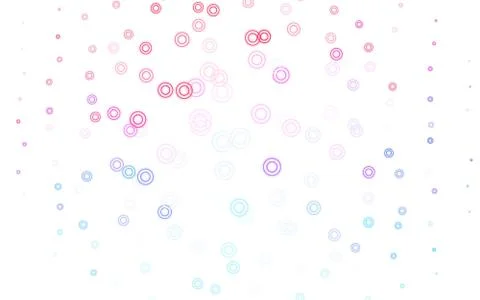 Light Blue, Red vector pattern with spheres. Stock Illustration