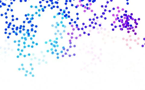 Light Blue, Red vector pattern with artificial intelligence network. Stock Illustration