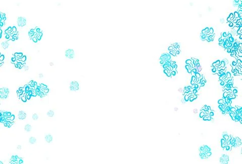 Light Blue, Red vector pattern with random forms. Illustrazione stock