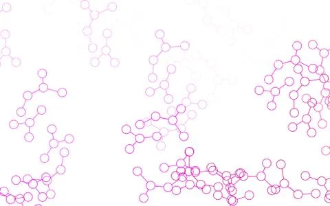 Light Blue, Red vector pattern with artificial intelligence network. Stockillustratie