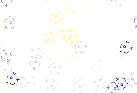 Light Blue, Red vector pattern with Digit symbols. Stock Illustration