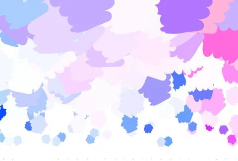 Light Blue, Red vector pattern with random forms. Stock Illustration