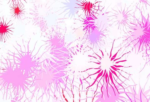 Light Blue, Red vector pattern with random forms. Illustrazione stock