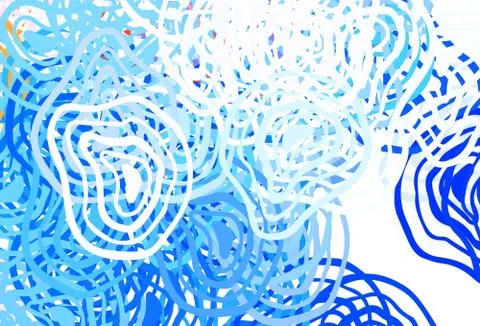 Light Blue, Red vector pattern with random forms. Stock Illustration