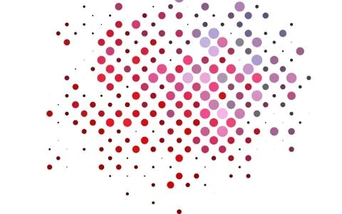 Light Blue, Red vector pattern with spheres. Illustrazione stock