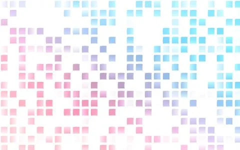 Light Blue, Red vector pattern in square style. Stock Illustration
