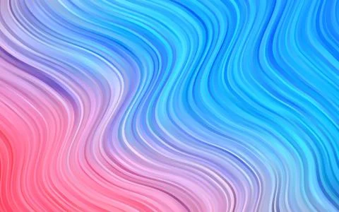 Light Blue, Red vector pattern with curved circles. 스톡 일러스트