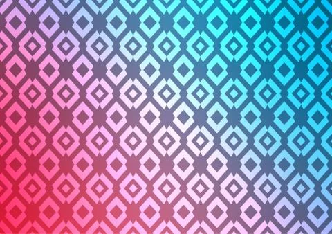 Light Blue, Red vector pattern in square style. Stock Illustration