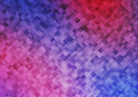 Light Blue, Red vector pattern in square style. Stock Illustration