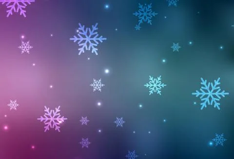 Light Blue, Red vector pattern in Christmas style. Stock Illustration