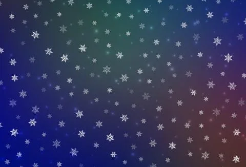 Light Blue, Red vector pattern in Christmas style. Stock Illustration