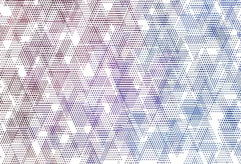 Light Blue, Red vector pattern with polygonal style with circles. Stock Illustration