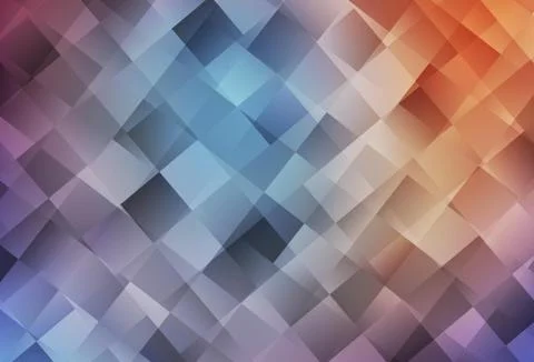 Light Blue, Red vector pattern in square style. Illustrazione stock