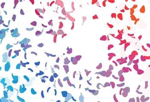 Light Blue, Red vector pattern with chaotic shapes. Stock Illustration