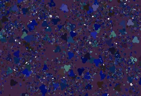 Light Blue, Red vector pattern with random forms. Stock Illustration