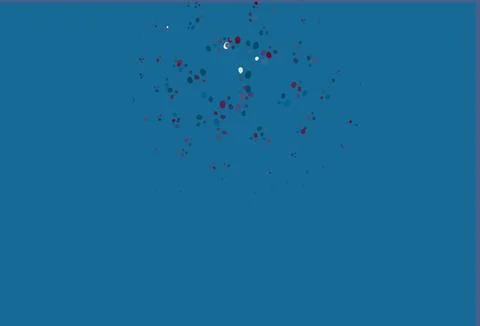 Light Blue, Red vector pattern with lines, ovals. Stock Illustration