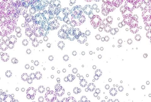 Light Blue, Red vector pattern with spheres. Stockillustratie