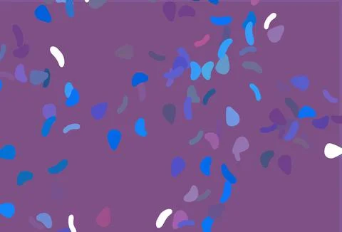 Light Blue, Red vector pattern with chaotic shapes. Stock Illustration