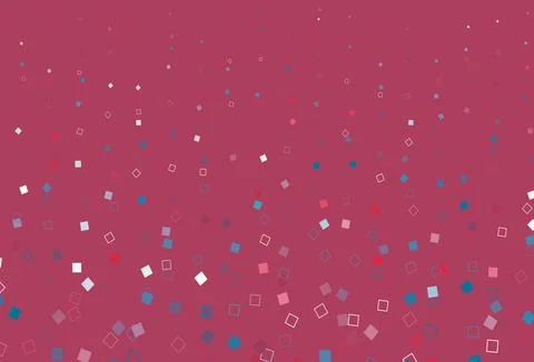 Light Blue, Red vector pattern with crystals, rectangles. Stock Illustration