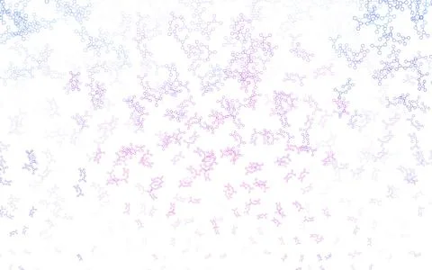 Light Blue, Red vector pattern with artificial intelligence network. Stock Illustration