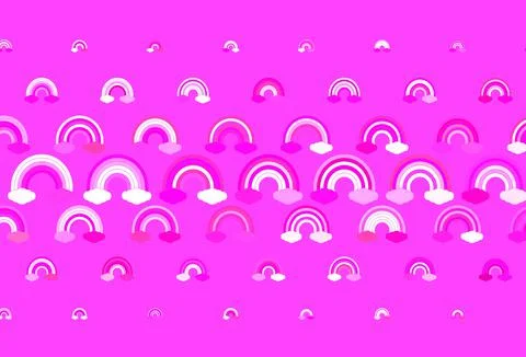 Light Blue, Red vector pattern with rainbow elements. Stock Illustration