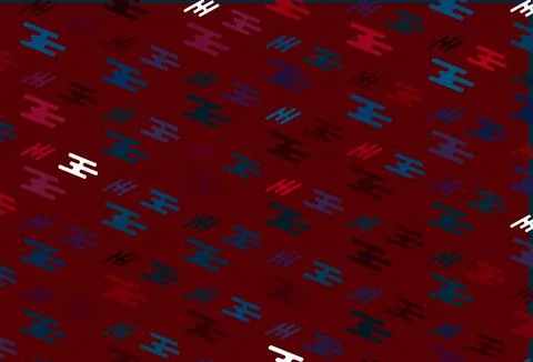 Light Blue, Red vector pattern with narrow lines. Stock Illustration
