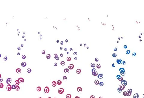 Light Blue, Red vector pattern with spheres. Illustrazione stock