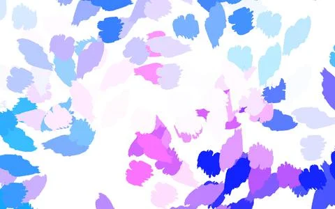Light Blue, Red vector pattern with random forms. Illustrazione stock