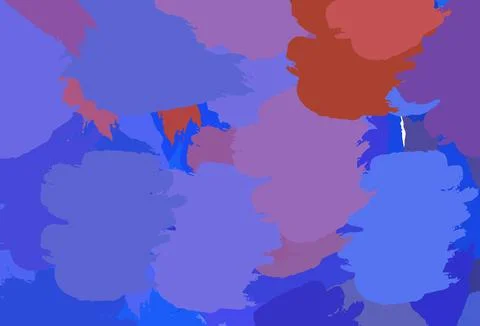 Light Blue, Red vector pattern with random forms. Stock Illustration