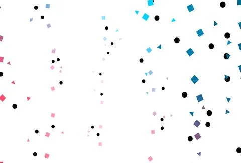 Light Blue, Red vector pattern in polygonal style with circles. Stockillustratie